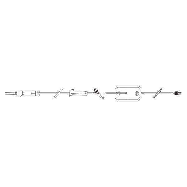 IV Solution Set 10 Drops/mL Male Luer Lock Adapter Primary Infusion 48/Case